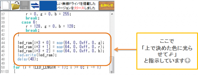 light光らせ方